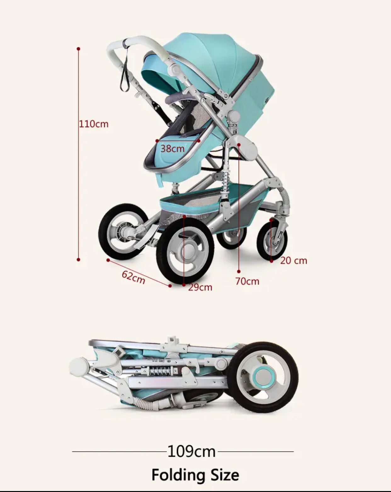 Archer Luxury 4-Piece Buggy Set